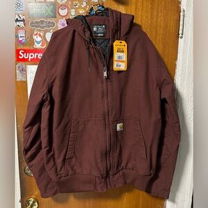 carhartt washed duck insulated active jacket